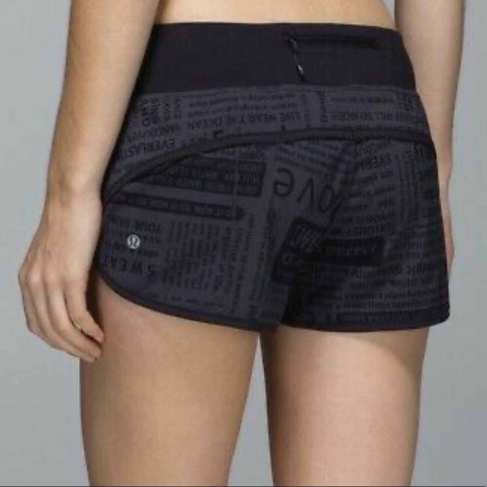 LULULEMON | RARE Speed Short 2.5 Classic Manifesto